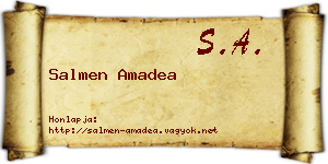 Salmen Amadea névjegykártya